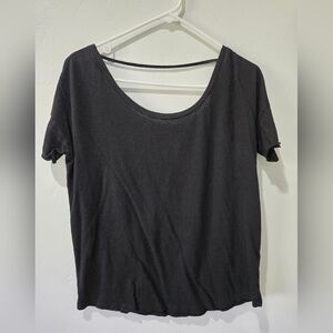 PINK Victoria's Secret Black Short Sleeve Tee